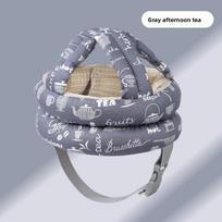 Kūdikio galvos apsaugos pagalvė su medvilniniu užvalkalu mažyliui, besimokančiam vaikščioti, saugus galvos palaikymas Gray Tea gray
