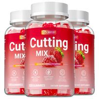 GREVIP Cutting Mix Gummies 100 Count - Berberine Yerba Mate & Chromium 8-in-1 Formula, Digestion & Metabolic Balance 100*3