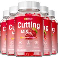 GREVIP Cutting Mix Gummies 100 Count - Berberine Yerba Mate & Chromium 8-in-1 Formula, Digestion & Metabolic Balance 100*5