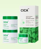 Nature Republic Green Derma Mild Cica Soothing Cream Special Set 55ml 2ea + 9ml Single option NE0762 green