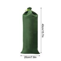 Flood Prevention Sandbag Green Reusable Canvas Flood Water Barrier Sand Bag with Drawstring for House Windows Doors Type 8