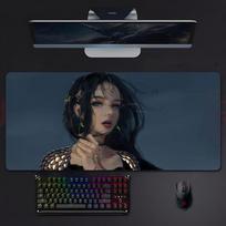 Sexy Girl Anime Game GGhost Blade Mouse Pad Mousepad Large Gaming Lockedge Thickened Pc Table Desk Mat 800x300x2mm