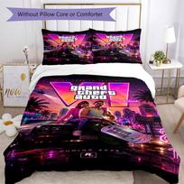 Grand Theft Auto Customized Name Custom Bedding Perfect for Decorate room Wrinkle Resistant Home Decor Christmas, WeddingPerfect 140cmx200cm white