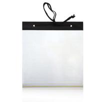 1PC Clear PVC Waterproof Map Case Portable Outdoor Camping Document Holder Zipper Pocket Bag Stationery Organizer black