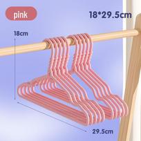 10 Stori Neslystantys Plastiku Dengti Drabužių Pakabos, Besiūlė Džiovinimo ir Laikymo Stovas 30CM Twist (Child) - Pack of 10 pink