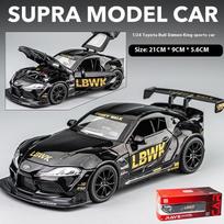1/22 Scale Toyota Supra Alloy Racing Car Model Diecast Sound & Light  Car Shop Exhibition Decorations Collect Ornaments Giftbox juoda