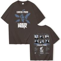 2025 M. Vasaros Naujas Linkin-Park Marškinėliai Vyriški ir Moteriški Harajuku Apvalia Kaklo Vasariniai Laisvalaikio Marškiniai Dovanos Sportinė Apranga Vyriški Drabužiai 3XL gray