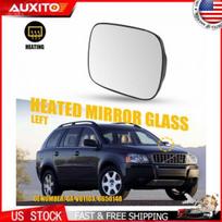 Heated Left Side View Mirror Glass for Volvo XC90 2003-2006 and XC70 2003-2006 white