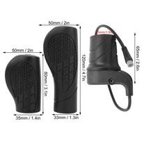 Half Twist Throttle for Electric Bicycle Mountain Bike Modified Part Waterproof Joint Connector Accessories juoda