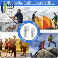 AEE2-P38 And P51 Can Openers With Key Rings, Stainless Steel Manual Camping Can Opener,Portable Can Opener For Kitchen Travel
