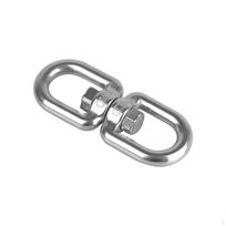Dvigubas galas pasukamas akies kabliukas Nerūdijančio plieno žiedai Jungiamoji grandinė 6mm gray