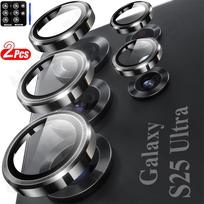 2 PCS for Samsung Galaxy S25 S24 Ultra Plus A56 A36 A55 A35 Camera Lens Protector Tempered Glass Screen Protector Metal Scratch Samsung A54 5G gray