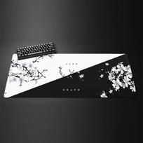 White Black Mouse Pad XXL Gaming Computer Mausepad Big Art Deskmat Playmat Laptop Office Accessories Carpet NonSlip Mat x 800x400x2mm gray