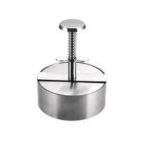 Burger Meat Press Stainless Steel Patty Maker Hamburger S white