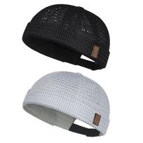 Pack Of 2 Breathable Mesh Skull Cap Comfortable Docker Hat For Women Men And Teens Outdoor Activity Hiking Sport Gear gray