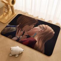 Game Life Is Strange The Storm Floor Mat Floor Mat Soft Flannel Non-Slip Door  Rug for Living Room 40x60cm black