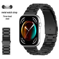 Huawei Watch Fit4/Fit4Pro/Fit3 Magnetic Metal Watch Strap with Three-Bead Design black