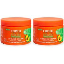 Cantu Avocado Hydrating Curling Cream 12oz × 2 pcs 1 pcs beige