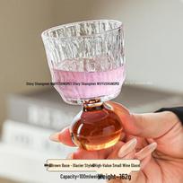 Stylish Retro Baijiu & Whiskey Glass: Elegant Shot & Liqueur Glass with High Aesthetic Appeal 100ml white