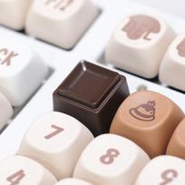 Chocolate Artisan Keycap Resin Custom Cute Personalized Originate Keyboard Cap Gaming KeyCap for Mechanical Keyboard Accessories gray