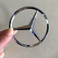 9cm Automobilio Galinės Bagažinės Emblema Lipdukas Mercedes-Benz W205 W211 W212 GLC Automobilio Galinės Emblemos Lipdukai Interjero Apdailos Elementai HBT-BENC 8cm gray