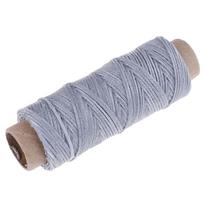 50M / ritininis odos siuvimas plokščiu vaškiniu siūlu vaško styga, rankinis susiuvimas 150D Light grey