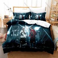 Marcus & Martinus 3Pcs Bedding Set Duvet Cover 2 Pillowcases Unforgettable Eurovision Album Tour Graphic Breathable Dorm Bed EU Single 135*200cm/53x79in 3pcs