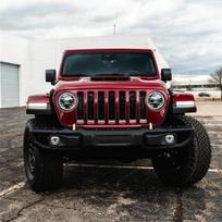 ABOK-Front Grille Frame Headlight Ring Mesh Ring For Wrangler 2018 New Model Jeep Exterior Modification