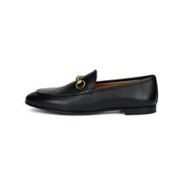 GUCCI Betis Glamour Leather Loafers Black Women's (Unisex) Loafers 482464 BLM00 1000 Size: 37.5 Package: 2