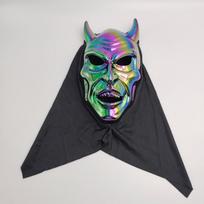 Helovino Šviečianti Velnias Jautis Kaukė Kostiumas Šalis Siaubo Cosplay Plastikinis Veido Dangalas Raudona Daugiaspalvė Multicolor