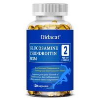Didacat Glucosamine Chondroitin MSM 3200mg with Collagen, Boswellia Serrata & Citrus Bioflavonoids, 2 Per Day, 120 Capsules 120 Capsules