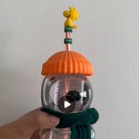 Mielas Snoopy Stiklinis Puodelis su Šiaudeliu Aukšto Borosilikatinio Stiklo Karščiui Atsparus 350ml 501-600ml