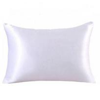 Soft and Cool Light Blue Silk Pillowcase Queen Size for a Blissful Sleep Dark gray gray