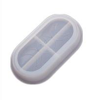 DIY Epoxy Resin Mold Double Moon Star Moon Glue Mirror Plate Dish Silicone Mold for Resin Epoxy Resin Molds Moldes De Silicona A white