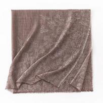 Cashmere Scarf  High end French Retro Cashew Flower Jacquard Large Square Scarf Air Conditioned Room Shawl for Women  Autumn Outerwear 100*100cm gray