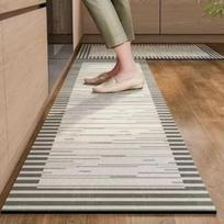 Virtuvės diatomito grindų kilimėlis, neslystantis, atsparus aliejui, vandens sugeriantis ir nešvarumams atsparus kilimas, namų dekoracija 2pc 40x60 40x120cm white