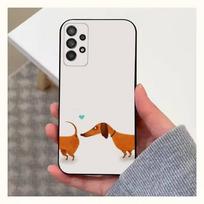 Takso šuo Dešrainis Šuo dėklas Samsung S22,S25,S24,S23,Ultra,FE,S20,S10,Plus,S21,S9,Lite,Minkštas silikonas Juodas SamsungS20lite