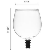 Į jūsų vyno butelį Raudonojo vyno taurė ant vyno taurės dangtelio Stiklinis įdėklas raudonajam vynui Šampano taurės puodelis su silikoniniu sandarikliu as shown white