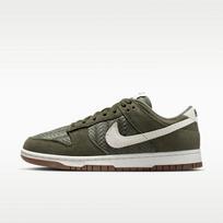 Nike Dunk Low Premium SE Woven Medium Olive Gum (Women's) 38