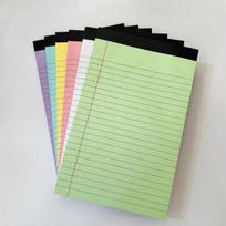 A5 Tearable Lined Color Sticky Note Pad & Personal Planner Notebook 12.7x20.3 cm gray