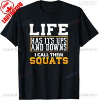 Funny Fitness Gym Workout Weights Squat TShirt Summer Style Harajuku Casual Unisex Tshirt Fashion Streetwear Hip Hop Unisex Tees 4XL black