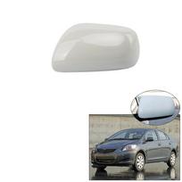 Unpainted Gray Car Left Side Wing Door Mirror Cover For Toyota Yaris 2007-2013