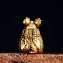 Copper Mouse Figurine Feng Shui Wealth Luck Bringing Craft Ornament Suitable for Study Desk Home Shop Decoration one size brown