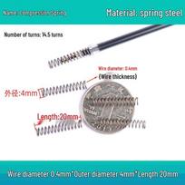 Pilot Dot Stone-Compatible Click Pen Refill Spring: Small Compressed Spring for Ballpoint Pen Retraction 0.4*4.3*30 Galvanized