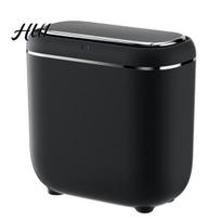 Hygienic Bathroom Waste Bin Slim Automatic Trash Can, 14L Touchless Bedroom Garbage Bin, Waterproof Motion Hands Free Can with Lid Sensor Odor-Sealing Battery