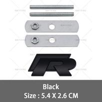 VW 2026 Hot 3D Metal R Grill Emblem Badge R line Grille DKOP1 Stickers For Volkswagen VW R Rline Bora Golf GTI Polo Tiguan Passat Sagi