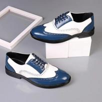 Men Leather Oxford Brogues Formal Dress Shoes Wedding Party Office Business Work Classic Lace Up Derby Shoes 47 white