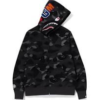 Bape Color Camo Shark Wide Fit Full Zip Double Hoodie 1K20-115-007 M