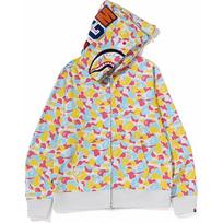 Bape Store Sanya Separate Shark Full Zip Hoodie OZXSWM115036N XXL white