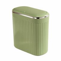 Trash Can with Lift-Open Lid Space-Saving Waste Bin Lightweight